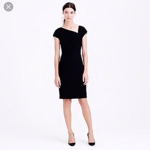 J. Crew Origami Sheath Wool Crepe Dress